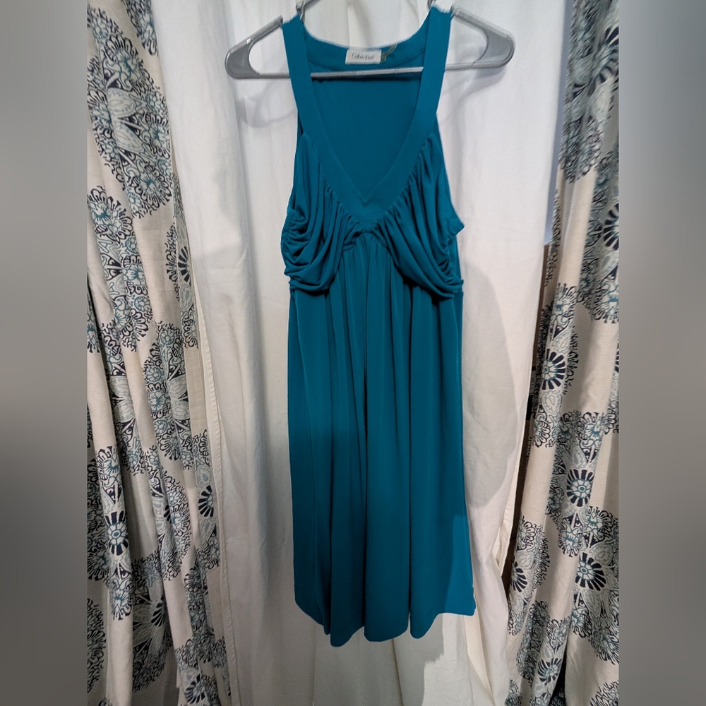 Calvin Klein Collection Teal Dress